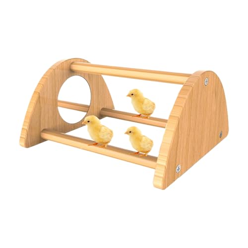 Tisujune Küken Stange | Spielzeug Für Küken Im Wärmestall,Holz Hühnerständer Mit Spiegel Zum Spielen Stallspielzeug Tisujune Küken Stange | Spielzeug Für Küken Im Wärmestall,Holz Hühnerständer Mit Spiegel Zum Spielen Stallspielzeug von Tisujune