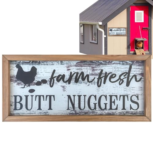 Tisujune Lustige Hühnerstall Schilder, Hühnerstall Schild Dekoration, Holzrahmen Wanddekoration Deko Für Küche Garten Innen Außen Tisujune Lustige Hühnerstall Schilder, Hühnerstall Schild Dekoration, Holzrahmen Wanddekoration Deko Für Küche Garten Innen Außen von Tisujune
