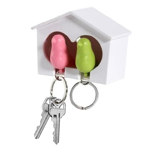 Tisujune Schlüsselhalter Wandhalterung | Vogelhaus Schlüsselaufbewahrung - Wohnaccessoire Zur Organisation, Romantischer Haken Für Familie, Paare & Hauswarming-Geschenk Tisujune Schlüsselhalter Wandhalterung | Vogelhaus Schlüsselaufbewahrung - Wohnaccessoire Zur Organisation, Romantischer Haken Für Familie, Paare & Hauswarming-Geschenk von Tisujune