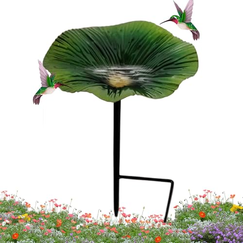 Tisujune Ständer für Vogelfutterspender,Vogelfutterstation Mit Metallstange Und Vogeltränke - Wasserdichtes Vogel-Bad In Blumenform Als Gartendeko Mit Metallstab Für Garten Terrasse Tisujune Ständer für Vogelfutterspender,Vogelfutterstation Mit Metallstange Und Vogeltränke - Wasserdichtes Vogel-Bad In Blumenform Als Gartendeko Mit Metallstab Für Garten Terrasse von Tisujune