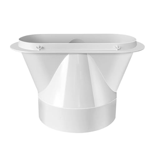 Tisujune Tragbarer Klimaanlagen-Schlauchadapter,Klimagerät Abluftschlauch Kupplung | Flacher Kanaladapter Rohrzubehör Für Entlüftung Abdichtungsset Platte Raum Wohnung Haus Keller von Tisujune