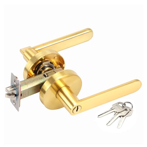 Tisujune Türgriffe Innenbereich - Goldfarbene Aluminiumlegierung Schrankgriffe,Robustes Beschlag Für Flure, Kleiderschränke, Korridore, Durchgänge, Wohnungen, Zimmer Und Eingangsbereiche Tisujune Türgriffe Innenbereich - Goldfarbene Aluminiumlegierung Schrankgriffe,Robustes Beschlag Für Flure, Kleiderschränke, Korridore, Durchgänge, Wohnungen, Zimmer Und Eingangsbereiche von Tisujune