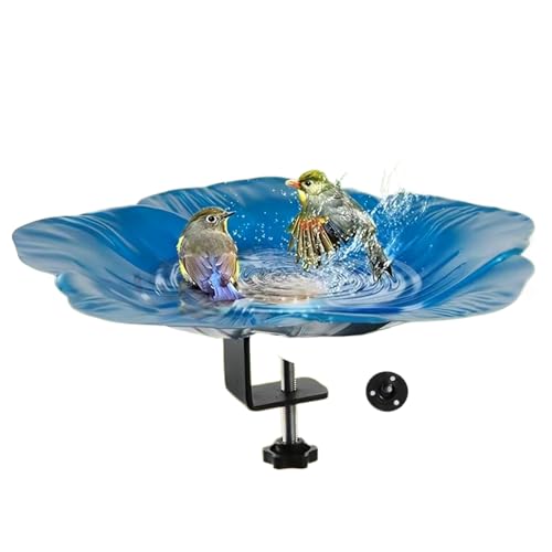 Tisujune Vogelbad Für Draußen | Vogeltränke Wasserschale | Abnehmbares Dekoratives Vogelbad mit Klemmeinrichtung für Garten Terrasse Balkon Tisujune Vogelbad Für Draußen | Vogeltränke Wasserschale | Abnehmbares Dekoratives Vogelbad mit Klemmeinrichtung für Garten Terrasse Balkon von Tisujune