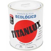 Titan - kologischer seidenmatter Lack auf Wasserbasis weiß 250ml lux 01t056614 von Titan