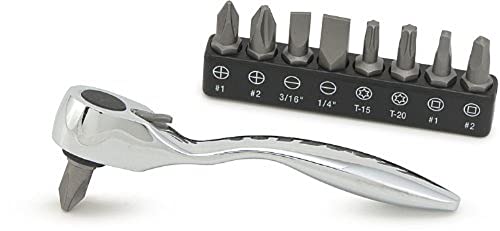 Titan 11205 Mikro-Ratschen-Bit-Treiber und Bit-Set, 3-1/2 Zoll gekröpft von Titan