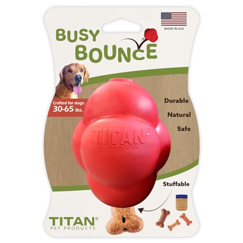 Titan Bessy Bounce Hundespielzeug mit unvorhersehbarer Sprungkraft, robust, langlebig von Titan