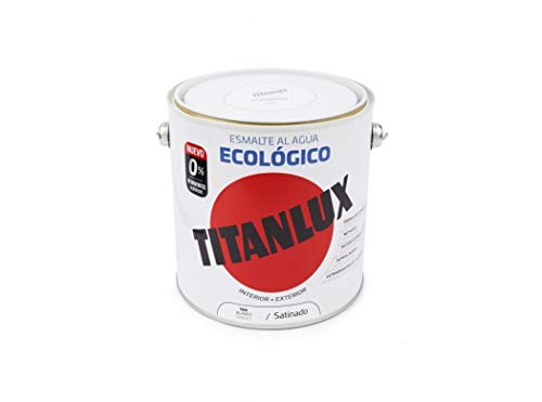 Titanlux - Ökologischer Wasserlack, sanft, Weiß, 2,5 l (Ref. 01T056625) von TitanLux