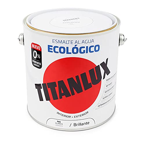 Titanlux Wasserlack, umweltfreundlich, glänzend, Weiß, 2,5 l (Ref. 00T056625) von TitanLux