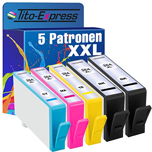 5 Druckerpatronen XXL kompatibel für HP 364 Premium B410A B410 Series B410C C309G C310A C410A C410 Series C410B C410C C410D C410E von Tito-Express