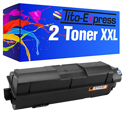 PlatinumSerie 2X Toner XXL für Kyocera TK-1170 EcoSys M2040DN M2540DN M2540DNE M2540DNW M2640IDW von Tito-Express