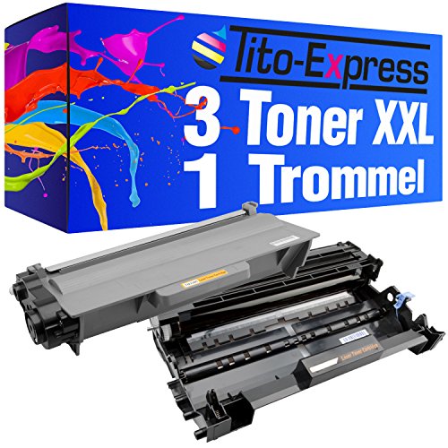 Tito-Express PlatinumSerie 1x Drum & 3x Toner XXL kompatibel zu Brother DR-3300 & TN-3380 von Tito-Express PlatinumSerie