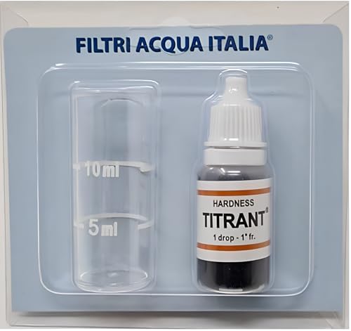 Titrant Wasserhärte-Analyse-Set (französische Grade) für Messgerät und Kalk von Filtri Acqua Italia