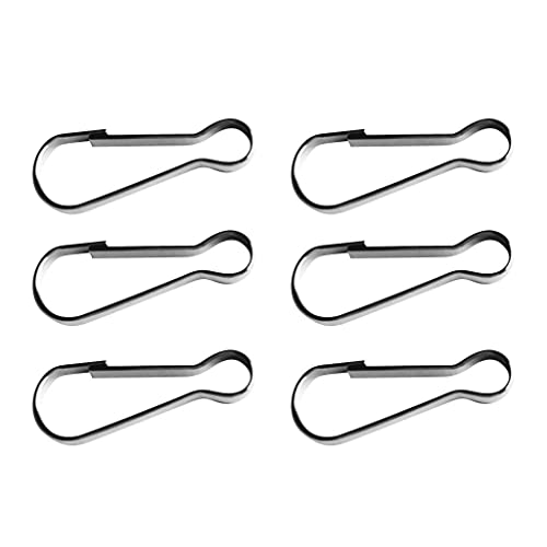 Tiuimk Flaggenmast-Clips aus Edelstahl, 26,2 mm, 6 Stück, langlebig und einfach zu installieren von Tiuimk