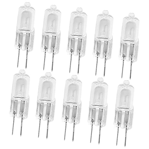 Tiuimk G4 Halogenlampen, 12 V, 20 W, klares Licht, 9 x 33 mm, 10 Stück von Tiuimk
