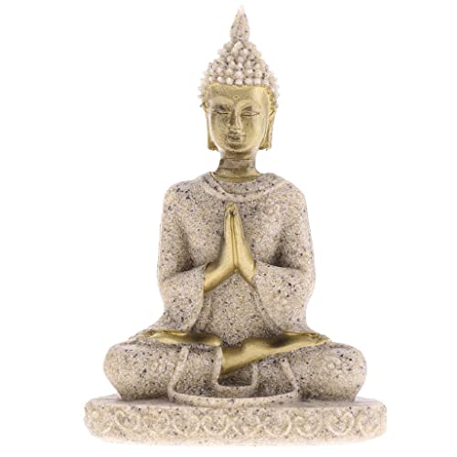 Tiuimk Handgeschnitzte Sandstein-Ganesha-Statue – Vintage-Stil Hindu-Gottheit-Skulptur für Heimdekoration von Tiuimk