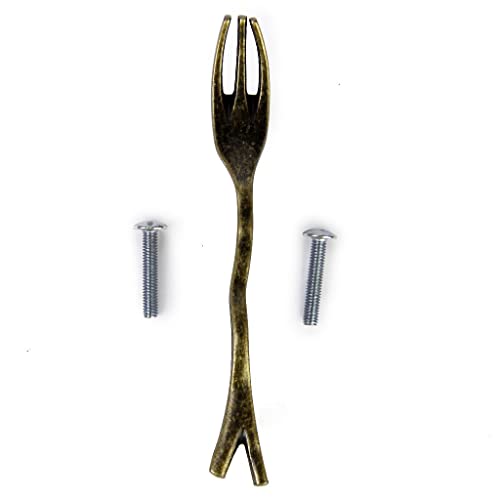 Tiuimk Niedlicher Cartoon-Gabel-förmiger antiker Bronze-Schrankgriff – Küchenschublade – Heimdekoration Tiuimk Niedlicher Cartoon-Gabel-förmiger antiker Bronze-Schrankgriff – Küchenschublade – Heimdekoration von Tiuimk