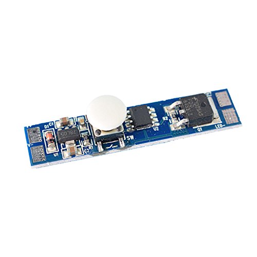 LED Button Controller (Schalter) für LED-Streifen und LED-Beleuchtung Platine von Tivendis