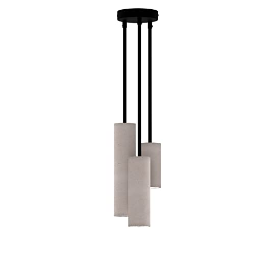 Tivendis Betoniq Design Hängeleuchte Nara20/27 TRIO grau GU10 Minimalistisch Lampe Gold Silber Kupfer Wohnzimmer Schlafzimmer von Tivendis