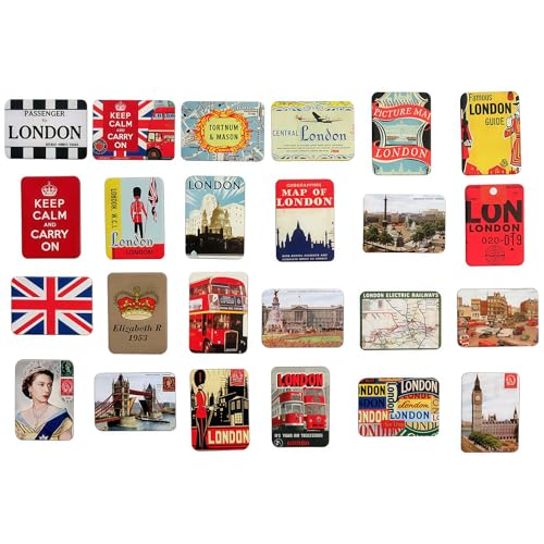 Tivleed London-Souvenirs, London-Kühlschrankmagnet, London-Souvenirs, London-Kühlschrankmagnete, britische Symbole, Kühlschrank-Spind, Bürodekoration, magnetisch, Souvenir-Geschenke, 24 Stück Tivleed London-Souvenirs, London-Kühlschrankmagnet, London-Souvenirs, London-Kühlschrankmagnete, britische Symbole, Kühlschrank-Spind, Bürodekoration, magnetisch, Souvenir-Geschenke, 24 Stück von Tivleed