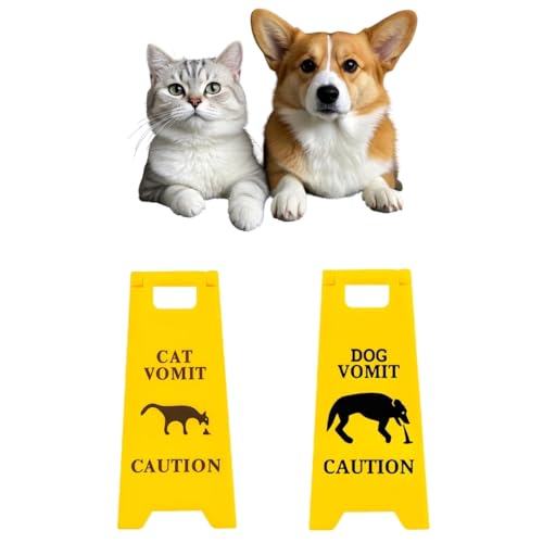 Tivleed Schild mit Aufschrift "Cat Vomit Caution", lustiges Schreibtischschild, Hunde-Erbrochenes Warnschild, 3D-gedrucktes Haustier-Dekor, humorvolles Hofschild für Zuhause oder Haustierbereiche (2 Tivleed Schild mit Aufschrift "Cat Vomit Caution", lustiges Schreibtischschild, Hunde-Erbrochenes Warnschild, 3D-gedrucktes Haustier-Dekor, humorvolles Hofschild für Zuhause oder Haustierbereiche (2 von Tivleed