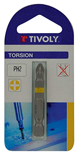 Timoly 11520820200 Schraubendreher-Bits für Schrauben Philips Ph2, Länge 50 mm von Tivoly