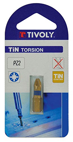 TIVOLY 1152220300 Schraubendreher-Bit, Torsion, Tin für Pozidriv-Schrauben Pz3 Schraubendreher von Tivoly