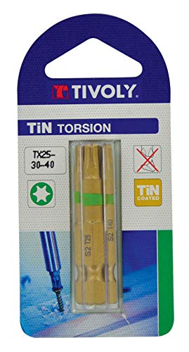 Timoly 11522420002 Schraubendreher-Bits für Torx-Schrauben Tx25-30-40, Länge 50 mm, 3 Stück Timoly 11522420002 Schraubendreher-Bits für Torx-Schrauben Tx25-30-40, Länge 50 mm, 3 Stück von Tivoly