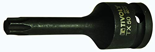 Tivoly 11590125000 Stecknuss, 1/2 Zoll, für Schlag, Torx, männlich, Nr. 50, Phosphat, Schwarz Tivoly 11590125000 Stecknuss, 1/2 Zoll, für Schlag, Torx, männlich, Nr. 50, Phosphat, Schwarz von Tivoly