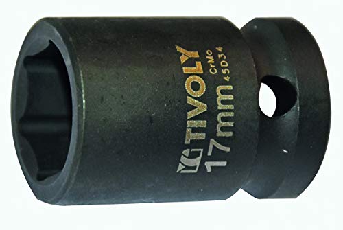 Tivoly 11591421700 Stecknuss, sechskant, quadratisch, 1/2 Zoll Durchmesser 17, Phosphat Schwarz Tivoly 11591421700 Stecknuss, sechskant, quadratisch, 1/2 Zoll Durchmesser 17, Phosphat Schwarz von Tivoly