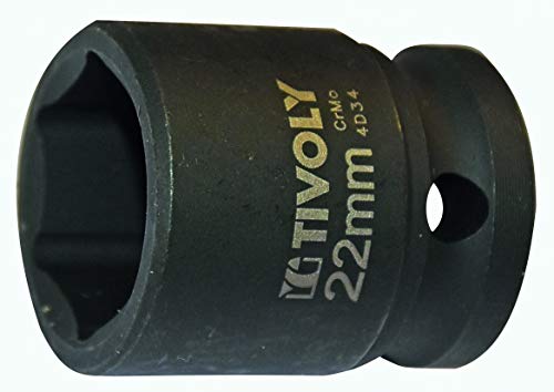 Tivoly 11591422200 Sechskant-Stecknuss, quadratisch, 1/2 Zoll Durchmesser 22, Phosphat Schwarz Tivoly 11591422200 Sechskant-Stecknuss, quadratisch, 1/2 Zoll Durchmesser 22, Phosphat Schwarz von Tivoly