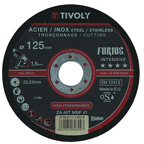 Tivoly XT3032111125016 Tronenscheibe, Metall, Durchmesser 125 mm, Schwarz von Tivoly