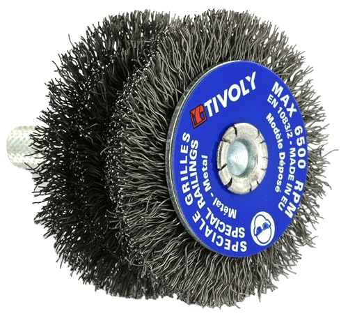 TIVOLY XT202520140 Bürste, für Bohrer aus gebeitem Stahl, Durchmesser 60 mm, Draht 0,35 mm von Tivoly