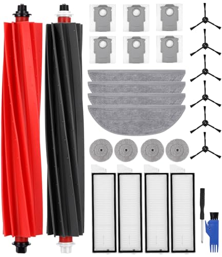 Tixexo 28 Stück Zubehör für Roborock S8 Maxv Ultra Saugroboter, 2 Hauptbürste, 4 Wischtücher, 4 Seitenwischer, 4 HEPA Filter, 6 Seitenbürsten, 6 Staubbeutel Ersatzteilset Tixexo 28 Stück Zubehör für Roborock S8 Maxv Ultra Saugroboter, 2 Hauptbürste, 4 Wischtücher, 4 Seitenwischer, 4 HEPA Filter, 6 Seitenbürsten, 6 Staubbeutel Ersatzteilset von Tixexo