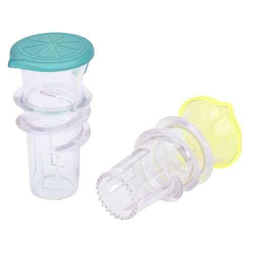 Tixiyu 2pcs Zitronen Mini Squeezer Zitronensaftung Handpressschraube mit Integriertem Filter und Deckel für Cocktail-Salat-Dressings Saucen Tixiyu 2pcs Zitronen Mini Squeezer Zitronensaftung Handpressschraube mit Integriertem Filter und Deckel für Cocktail-Salat-Dressings Saucen von Tixiyu