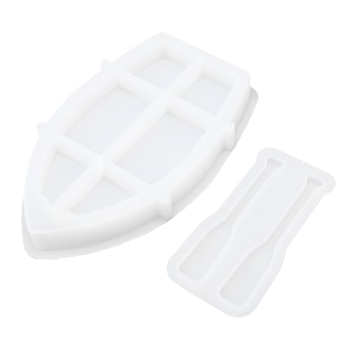 Tixiyu Boot Silikonkerzenhalter Schimmel Kerze Behälter Schimmelpilzform mit Bootspaddel für DIY -Gipswachs -Ornamente Dekorationen (x1078) von Tixiyu