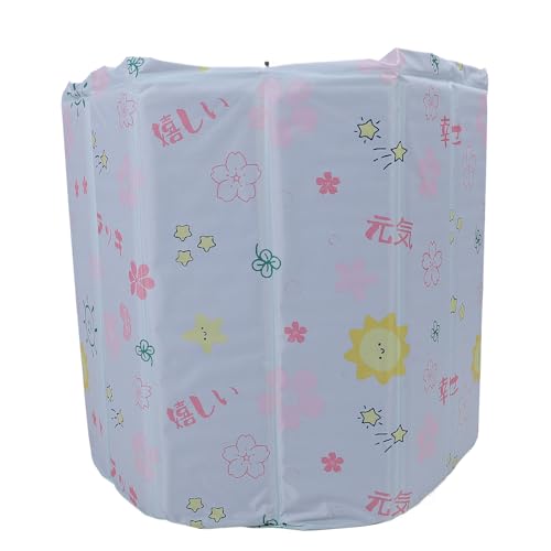 Tixiyu Faltbare Badewanne Tragbarer Einweichenbadwanne EIS Heiße Universal für Erwachsene das Ganze Jahr über mit 7-Schicht-Isolierung Einverrückter Abflussschlauch (70 cm) von Tixiyu