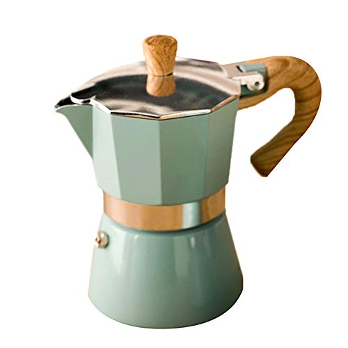 Tixiyu Italienischer Moka Espresso-Kaffeemaschine, 150/300 ml, Aluminium, Perkolator, für alle Induktionsherde geeignet von Tixiyu