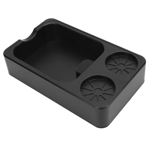 Tixiyu Kaffeestampferhalter Klopfbox Kaffee Knockbox Organizer ABS Multifunktionelle Kaffeestation für 51 Mm 53 Mm 58 Mm Portafilter mit Einfacher Demontage für Kommerzielle (Schwarz) von Tixiyu