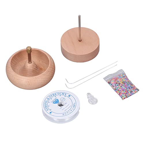 Tixiyu Perlenspinner Perlen Threader Schmuck Herstellung Werkzeug Holzhandbuch Bead Spinner mit Edelstahl Rotierender Schaft für Schnelle Einfache Perlen von Samenperlen Armbändern Tixiyu Perlenspinner Perlen Threader Schmuck Herstellung Werkzeug Holzhandbuch Bead Spinner mit Edelstahl Rotierender Schaft für Schnelle Einfache Perlen von Samenperlen Armbändern von Tixiyu