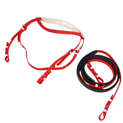 Tixiyu Pferdehalter Horse Bridle Reins Set PVC PU Leder Nylon Langlebige Komfortable Pass Tixiyu Pferdehalter Horse Bridle Reins Set PVC PU Leder Nylon Langlebige Komfortable Pass von Tixiyu