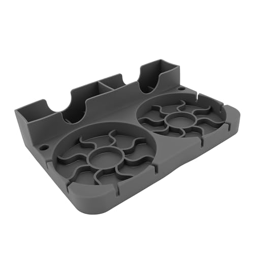 Tixiyu Reisen Tumbler Trockenständer Baby Flaschen Trockner Rack Silikonwasserflaschenhalter mit Voller Abdeckung Entwässerungskanal für Küchenbecher Kaffee -Tee Glaswaren (Grau) von Tixiyu
