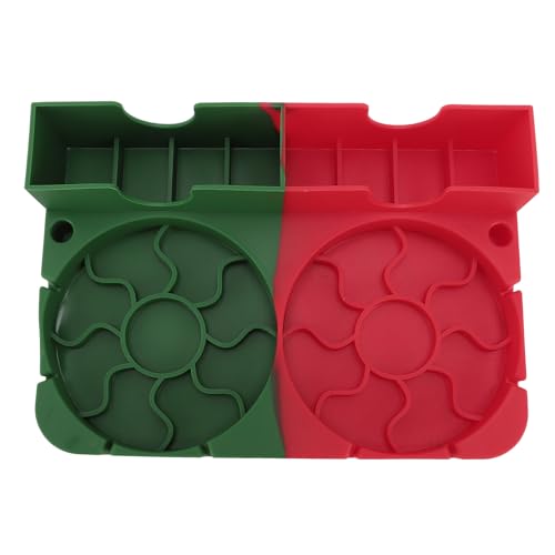 Tixiyu Reisen Tumbler Trockenständer Baby Flaschen Trockner Rack Silikonwasserflaschenhalter mit Voller Abdeckung Entwässerungskanal für Küchenbecher Kaffee -Tee Glaswaren (Grün und rot) von Tixiyu