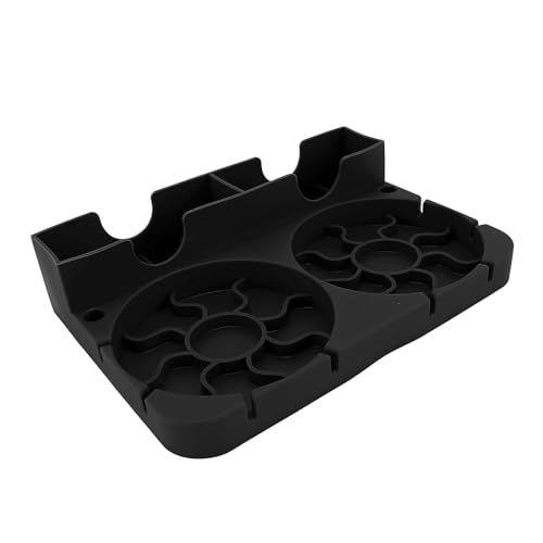 Tixiyu Reisen Tumbler Trockenständer Baby Flaschen Trockner Rack Silikonwasserflaschenhalter mit Voller Abdeckung Entwässerungskanal für Küchenbecher Kaffee -Tee Glaswaren (Schwarz) von Tixiyu