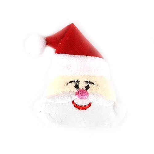 Tixiyu Weihnachtspüde Spielzeug Urlaub Stoffpuppe Festliche Haustier Plüsch Weiche Kauspielzeug mit Bissbeständigem Material für Kleine Hunde und Katzen (Weihnachtsmann) von Tixiyu