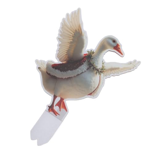 Tixiyu Weihnachtsschild-Dekoration für den Hof, Weihnachtsente, Gartenpfahl, Feiertagsdekoration für den Garten Im Freien, Doppelseitiges Design mit Stabilem Acrylmaterial für (DCY001) von Tixiyu