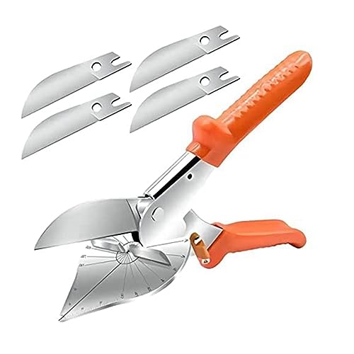 Tixqeaif 1 Satz Multi-Gehrungsscheren mit 45–135 Grad Verstellbarer, Multifunktionaler Kanalschere, Gehrungsschere Aus Orangefarbenem Stahl Tixqeaif 1 Satz Multi-Gehrungsscheren mit 45–135 Grad Verstellbarer, Multifunktionaler Kanalschere, Gehrungsschere Aus Orangefarbenem Stahl von Tixqeaif