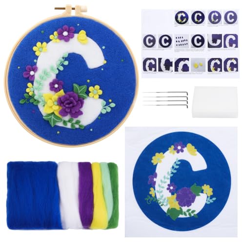 Tixqeaif 1 Set Nadelfilz-Set, Nadelfilzzubehör, Nadelfilz-Set, Geeignet für Anfänger, mit Nadel, Bilderrahmen, Schaumstoffunterlage, Filztuch und Anleitung. Tixqeaif 1 Set Nadelfilz-Set, Nadelfilzzubehör, Nadelfilz-Set, Geeignet für Anfänger, mit Nadel, Bilderrahmen, Schaumstoffunterlage, Filztuch und Anleitung. von Tixqeaif