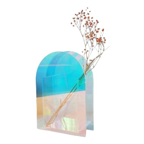 Tixqeaif 1 Stück Vase Wohnzimmer Ornamente Acrylpflanze Hydroponische Blumenarrangementbehälter von Tixqeaif