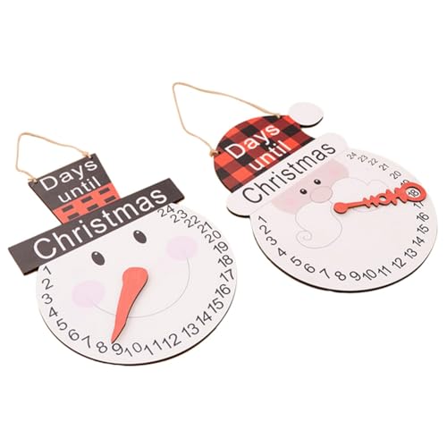Tixqeaif 2 STK. Weihnachtsmann-Schneemann Adventskalender Weihnachts-Advent Collection Dekorative Wiederverwendbarer Countdown Kalender Tixqeaif 2 STK. Weihnachtsmann-Schneemann Adventskalender Weihnachts-Advent Collection Dekorative Wiederverwendbarer Countdown Kalender von Tixqeaif