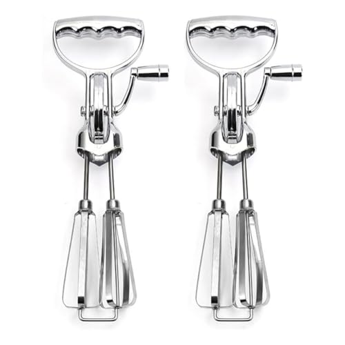 Tixqeaif 2 STÜCKE Schneebesen Handkurbel Edelstahl Drehbarer Handbesen Schneebesen Handkurbel Schneebesen Mixer Manueller Handmixer Tixqeaif 2 STÜCKE Schneebesen Handkurbel Edelstahl Drehbarer Handbesen Schneebesen Handkurbel Schneebesen Mixer Manueller Handmixer von Tixqeaif